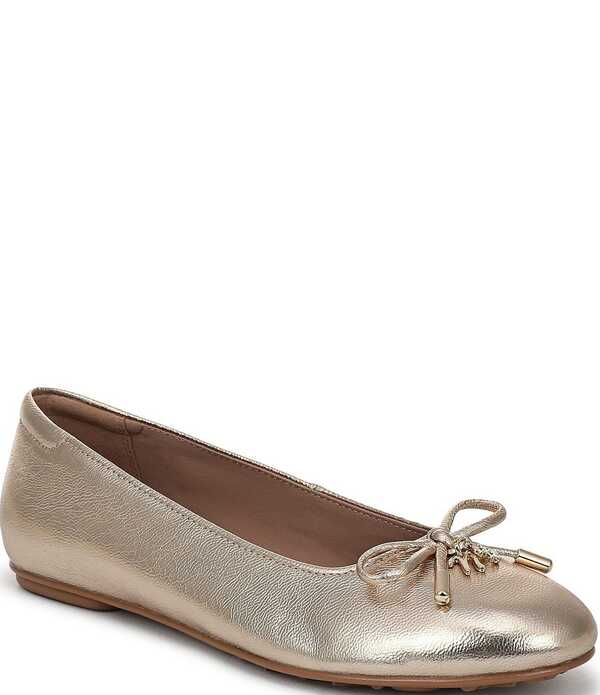 ナチュライザー レディース シューズ パンプス レザー Naturalizer Ashlyn Leather Bow Ballet Flats Light Champagne シャンパン