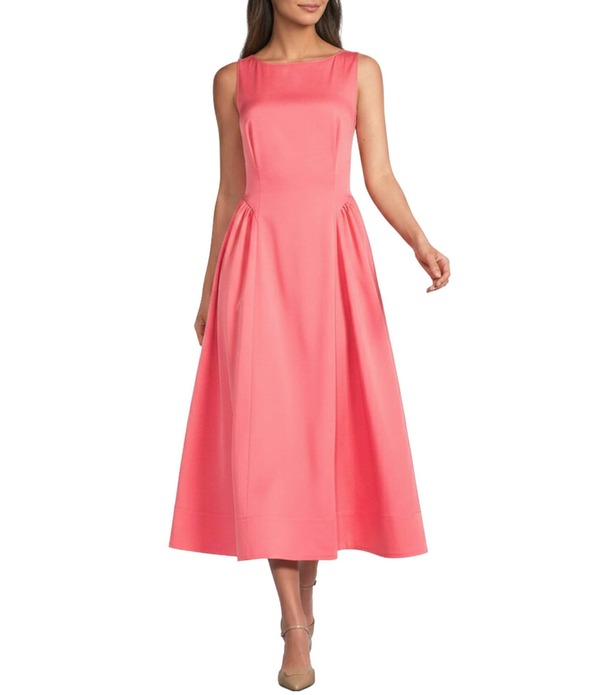 アレックスマリー レディース トップス ワンピース Tシャツ ノースリーブ コットン マキシ Alex Marie Celeste Cotton Sateen Swoop Neckline Sleeveless Maxi Dress Watermelon