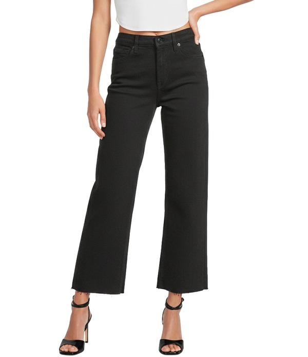 セブンフォーオールマンカインド レディース ボトムス デニムパンツ ストレート クロップド ジーンズ 7 For All Mankind Cropped Alexa Straight Leg Denim Jeans Black ブラック