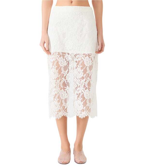 スティーブ マデン レディース ボトムスカート フラワー柄 ミディ レース フラワー Steve Madden Monette Floralace Coordinating Pencil Midi Skirt Antique