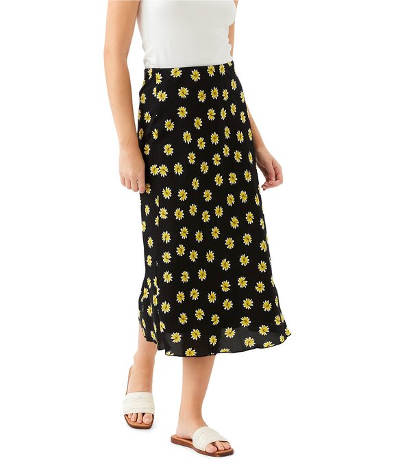 カレンケーン レディース ボトムスカート フラワー柄 プリント ミディ フラワー Karen Kane Woven Buttercup Floral Print Pull-On Bias Cut Midi Skirt Print｜ReVida 店 21,560円