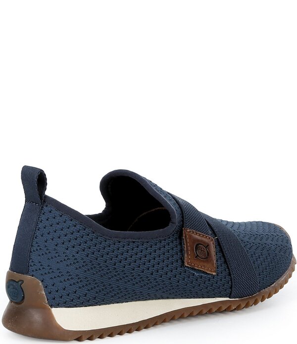 ボーン レディース シューズ スニーカー 編み物 Bornewbury Knit Slip On Sneakers New Navy 米国海軍
