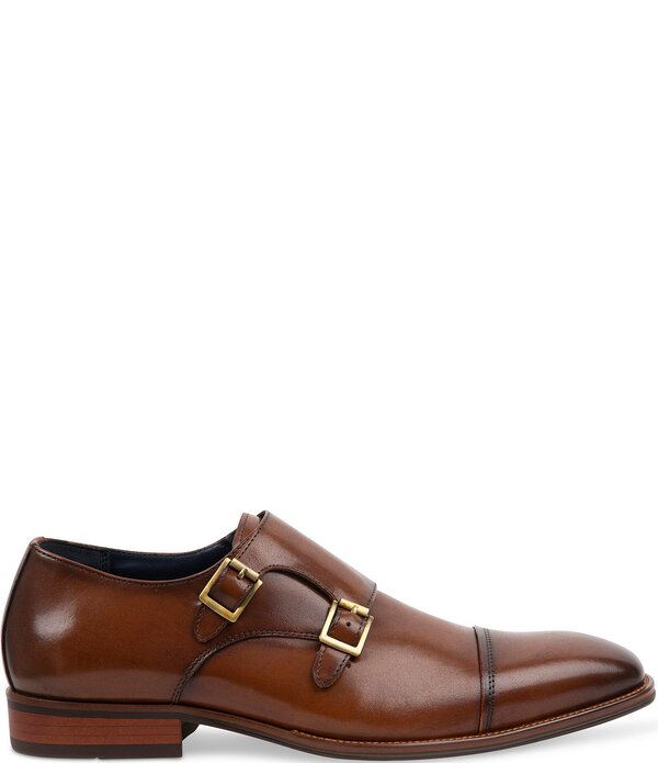 スティーブ マデン メンズ シューズ スリッポン・ローファー モンクストラップ モンク オックスフォード レザー Steve Madden Men's Teon Leather Monk Strap Oxfords Tan タン