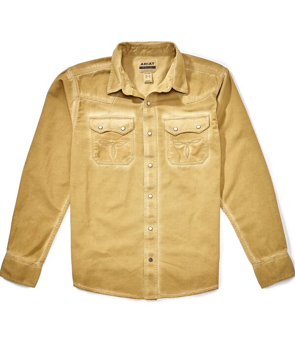 アリアト メンズ トップス プルオーバー Ariat Retro Hartigan Long Sleeve Woven Shirtea Stain メンズファッション-カジュアルシャツ