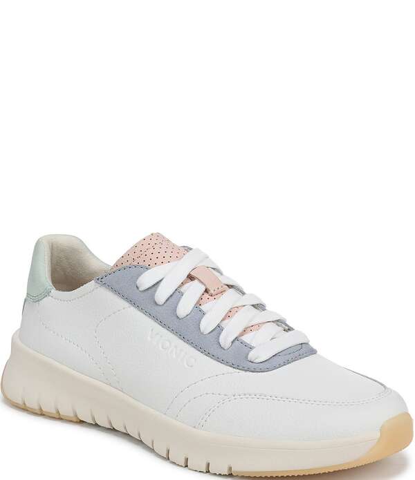 バイオニック レディース シューズ スニーカー プラットフォーム カラーブロック レザー Vionic Uptown Leather Colorblock Platform Sneakers White Multi ホワイト