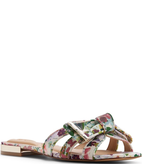 テッドベーカー レディース シューズ パンプス フラワー柄 プリント サンダル フラワー Ted Baker London Elsie Floral Print Bow Slide Sandals Other Purple パープル 27,820円