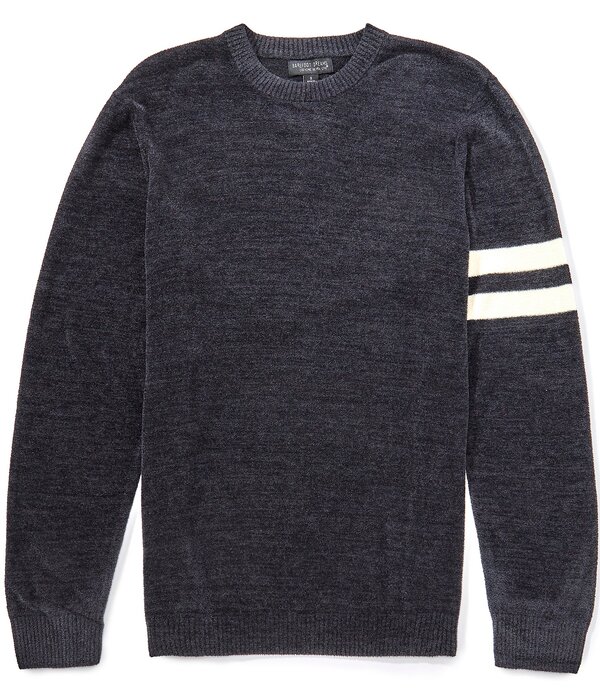 ベアフットドリームス メンズ アウター ニット・セーター クルーネック Barefoot Dreams Cozychic Ultra LiteR Crew Neck Sweater Black ブラック