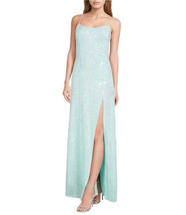 ルルズ レディース トップス ワンピースパンコール Lulus Charlotte Tie Back Sequin Long Dress Mint ミント|ReVida 店
