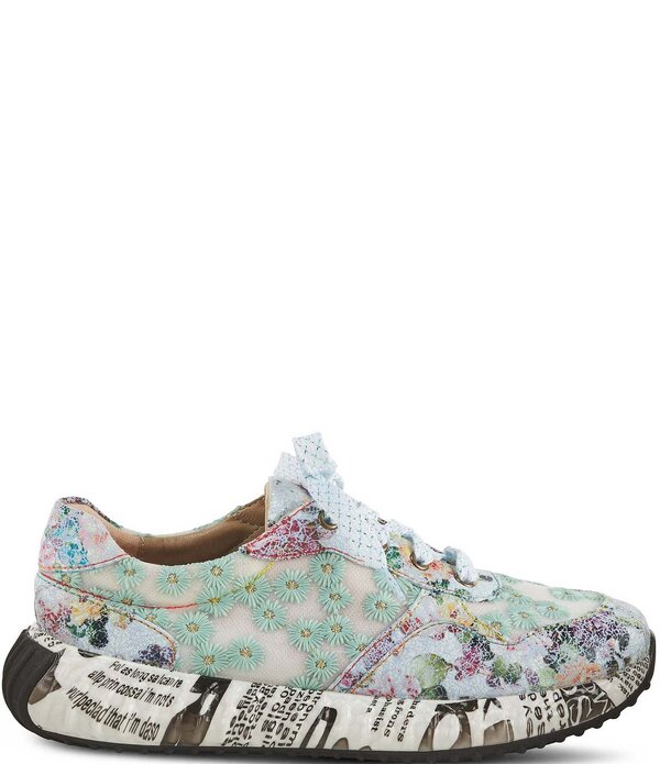 ラリティステ レディース シューズ スニーカー フラワー柄 プリント 刺繍 フラワー L'ARTISTE Daisymae Floral Print Daisy Embroidered Sneakers Blue Multi ブルー