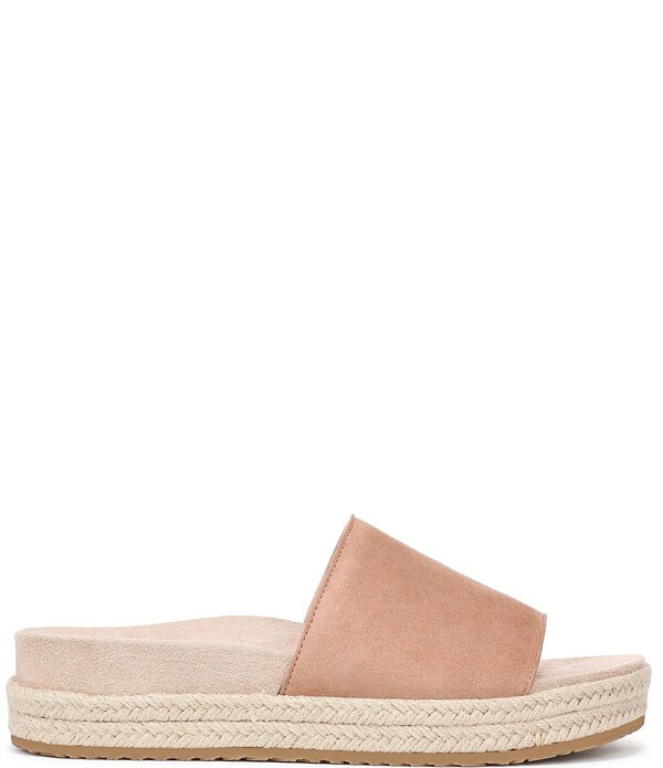 バイオニック レディース シューズ スリッポン・ローファー プラットフォーム サンダル スエード Vionic Yasmina Suede Platform Espadrille Slide Sandals Mocha Mousse モカ