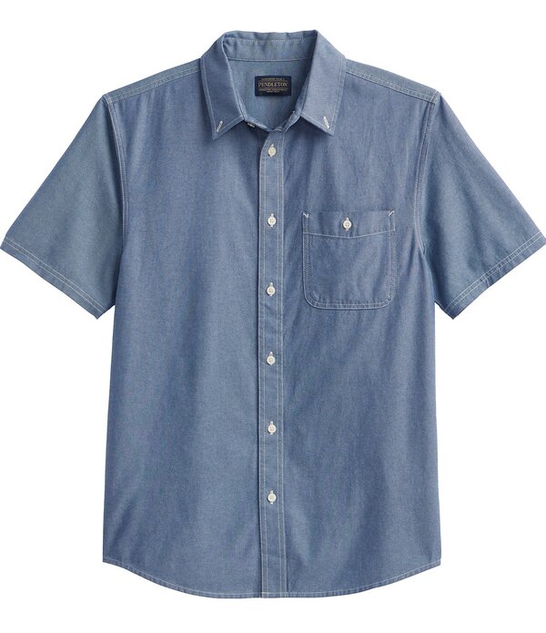 ペンドルトン メンズ トップス シャツ Pendleton Bayside Short Sleeve Woven Shirt Blue ブルー