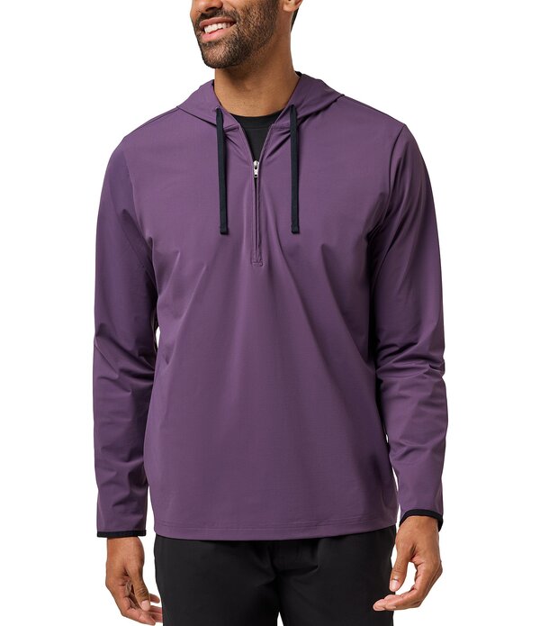 トラビスマヒュー メンズ アウター ニット・セーター パーカー TravisMathew Hero Hour Techoodie Purple Velvet パープル