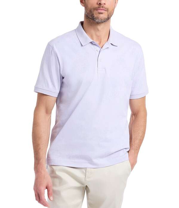 ロバートグラハム メンズ トップス シャツ Robert Graham Linford Short Sleeve Polo Shirt Lilac ライラック