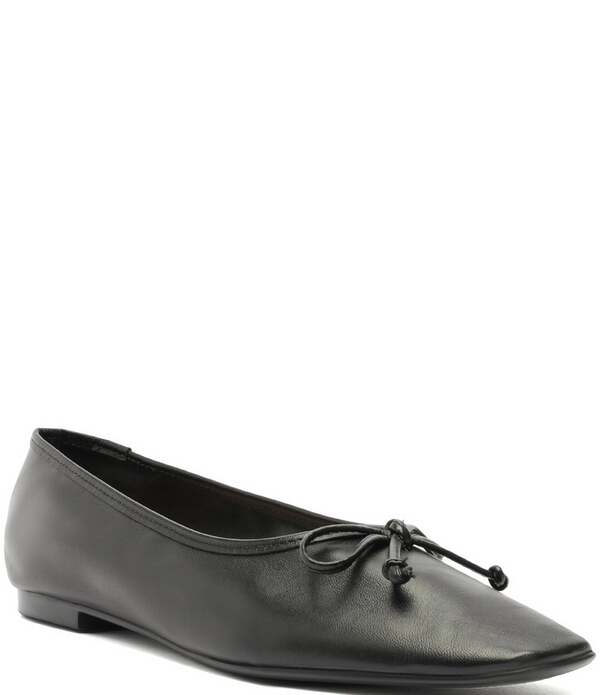 シュッツ レディース シューズ パンプス なめし革 Schutz Arissa Leather Ballerina Flats Black 黒いこと