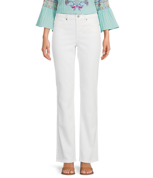 エヌワイディージェイ レディース ボトムス デニムパンツ ストレート プチ ジーンズ NYDJ Petite Size Marilyn Straight Leg Jeans Optic White ホワイト|ReVida 店