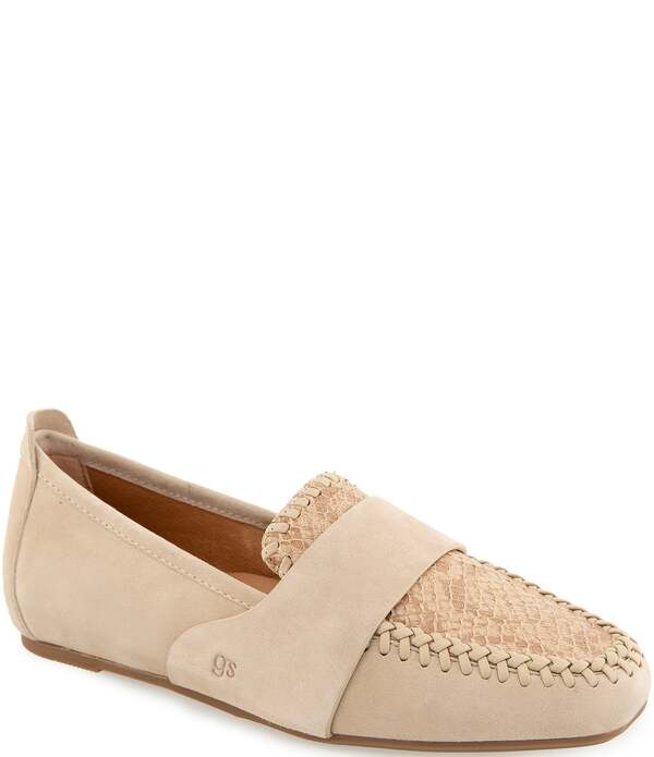 ジェントルソウルズ レディース シューズ パンプス プリント ローファー Gentle Soulsandra Snake Print Whipstitched Loafersand Snake サンド
