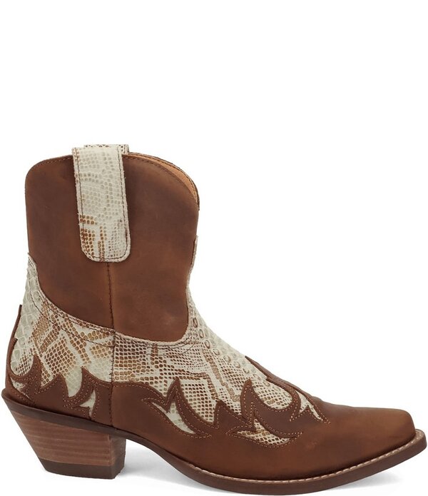 ディンゴ レディース シューズ ブーツ・レインブーツ レザー Dingo Women's Cobra Kissnakembossed Leather Western Booties Brown ブラウン|ReVida 店