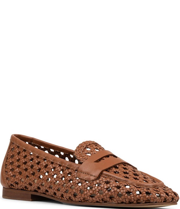 ドナルドプリネール レディース シューズ スリッポン・ローファー レザー Donald Pliner Naolin Woven Leather Loafers Tobacco 44,070円