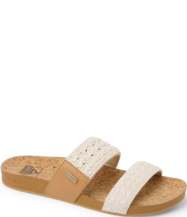 リーフ レディース シューズ パンプス サンダル Reef Women's Cushion Vista Woven Double Strap Slide Sandals Vintage