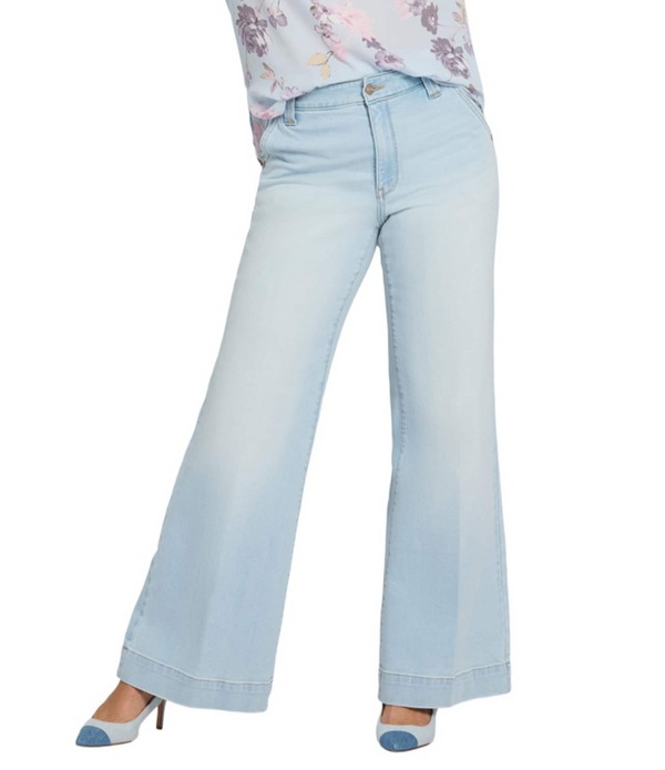 エヌワイディージェイ レディース ボトムス デニムパンツ ジーンズ NYDJ Mia Stretch Denim LiftuckR Technology High Rise Palazzo Jeansky Valley デニム
