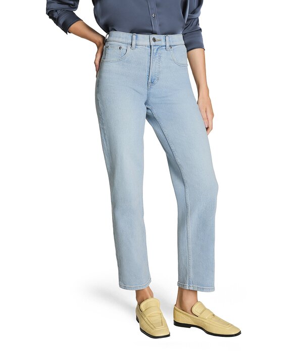 スパンク レディース ボトムス デニムパンツ ストレート ジーンズ Spanx 90s High Rise Straight Leg Jeans Vintage Coastline｜ReVida 店