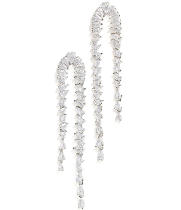 シャシ レディース アクセサリー ピアス・イヤリング SHASHI Pear Crystal Statement Linearringsilver シルバー|ReVida 店