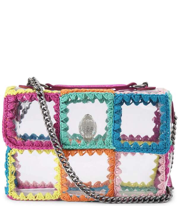 カートジェイガーロンドン レディース バッグ Kurt Geiger London Kensington Medium Clearainbow Crochet Shoulder Bag Multi マルチカラー