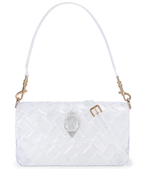 カートジェイガーロンドン レディース バッグ Kurt Geiger London Jelly Kensington Shoulder Crossbody Bag Clear｜ReVida 店