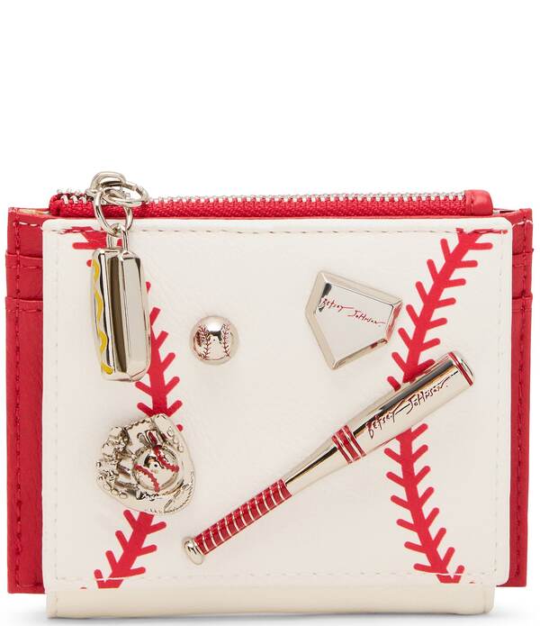 ベッツィジョンソン レディース アクセサリー 財布 Betsey Johnson Playing The Field Wallet Red/Cream クリーム 10,860円