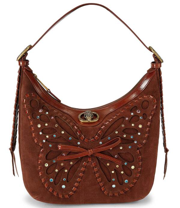カートジェイガーロンドン レディース バッグ チェルシー Kurt Geiger London Chelsea Butterfly Small Hobo Bag Brown ブラウン