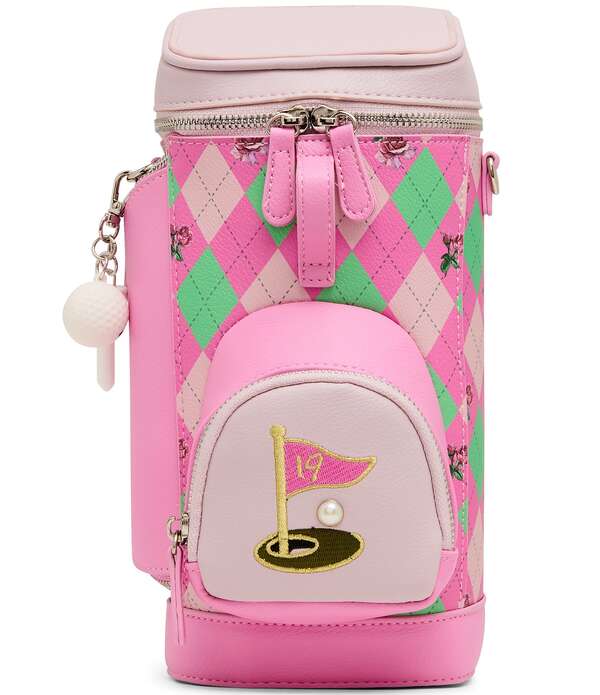 ベッツィジョンソン レディース バッグ Tシャツ Betsey Johnson Par-Tee Novelty Golf Crossbody Bag Pink ピンク