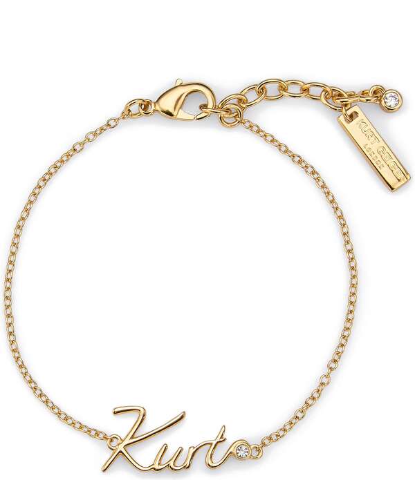 カートジェイガーロンドン レディース アクセサリー ネックレス・チョーカー Kurt Geiger London Signature Kurt Script Line Bracelet Gold ゴールド