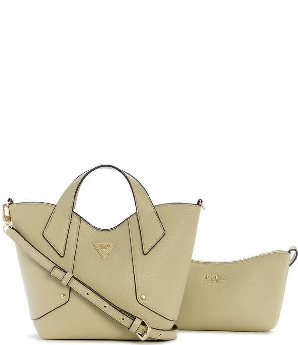 ゲス レディース 御徒面子 ミニ Guess Darcy Mini Satchel Bag Sage サルヴィア