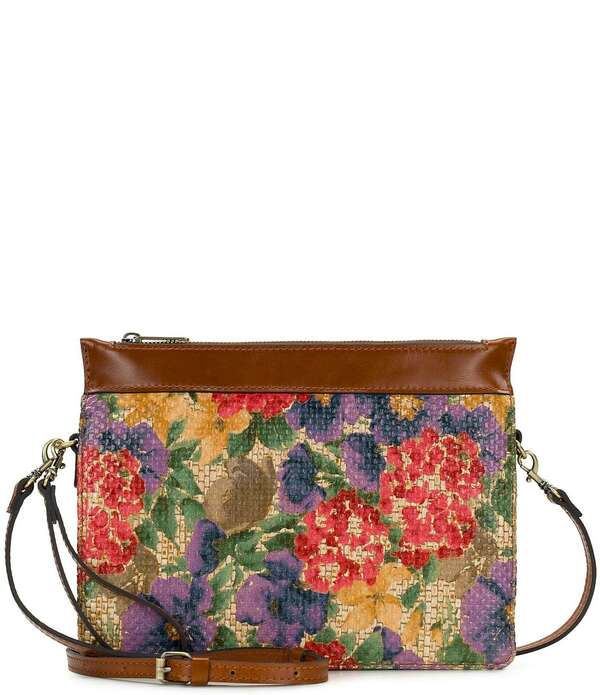 パトリシアナシュ レディース 御徒面子 御花柄 御花 Patricia Nash Yvette Raffia Floral Clutch Crossbody Bag Frenchydrangeas