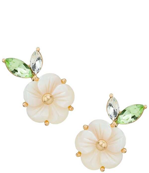 パトリシアナシュ レディース アクセサリー ピアス・イヤリング Patricia Nash Flower Mother Of Pearl Stud Earrings Worn Gold ゴールド