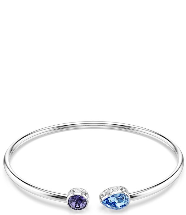スワロフスキー レディース アクセサリー ブレスレット・バングル・アンクレット Swarovski Chroma Flexible Cuff Bracelet Silver/Blue ブルー