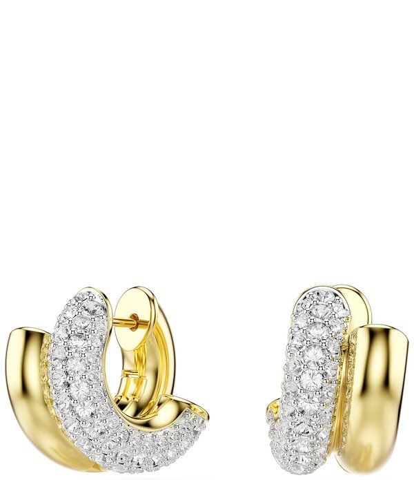 スワロフスキー レディース アクセサリー ピアス・イヤリング Swarovski Dextera Hoop Earrings Gold ゴールド