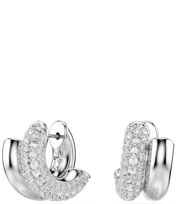 スワロフスキー レディース アクセサリー ピアス・イヤリング Swarovski Dextera Hoop Earringsilver シルバー|ReVida 店