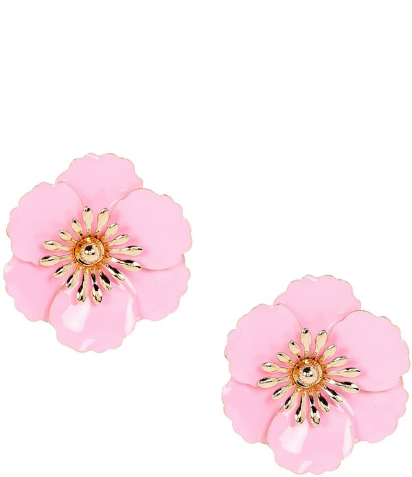 ディラーズ レディース アクセサリー ピアス・イヤリング Dillard's Pink Flower Stud Earrings Gold/Pink ピンク