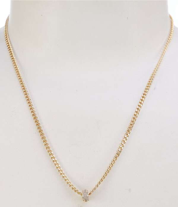 アンナ&アヴァ レディース アクセサリー ネックレス・チョーカー レース Anna & Ava Waterproof Delicate Rhinestone Pendant Chainecklace Crystal/Gold ゴールド