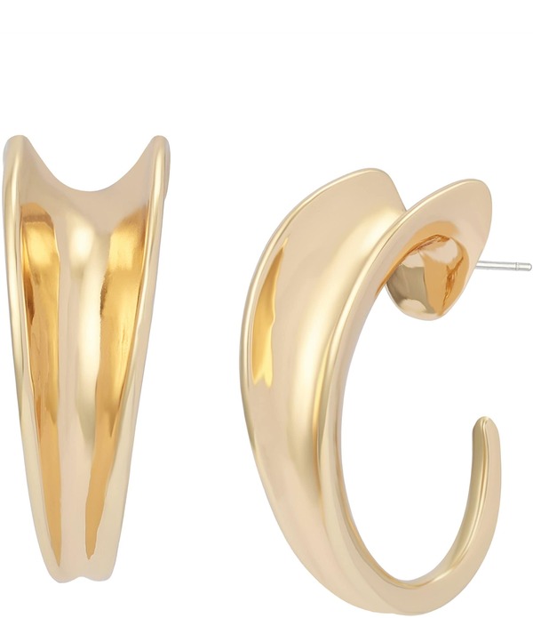 ロバート リー モーリス レディース アクセサリー ピアス・イヤリング Robert Lee Morrisoho Chunky Sculpted Medium Hoop Earringshiny Gold ゴールド