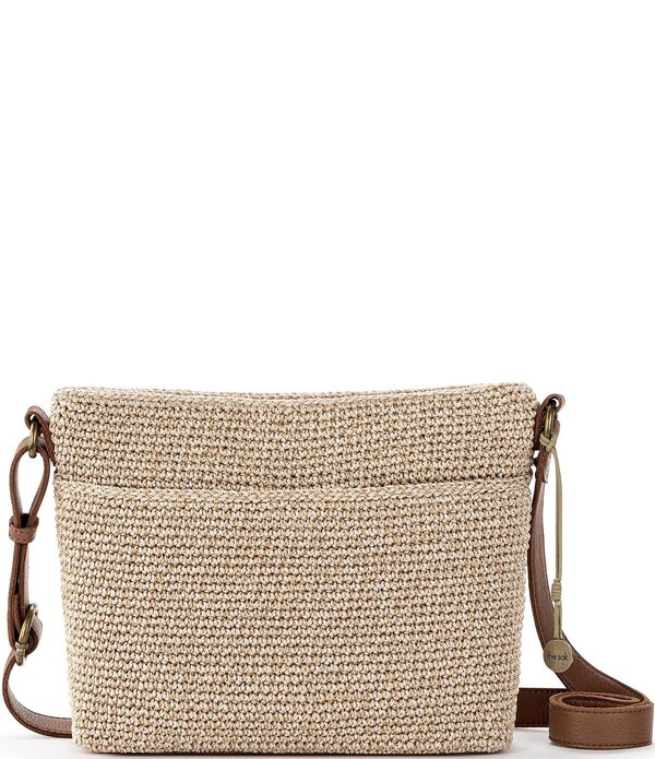 ザサック レディース バッグ The Sak Melrose Crochet Crossbody Bag Bamboo Static