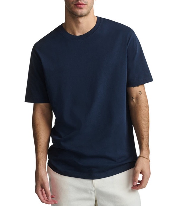 マビ メンズ トップス シャツ クルーネック Mavi Crew Neck Short Sleeve T-Shirt Black Iris ブラック｜ReVida 店