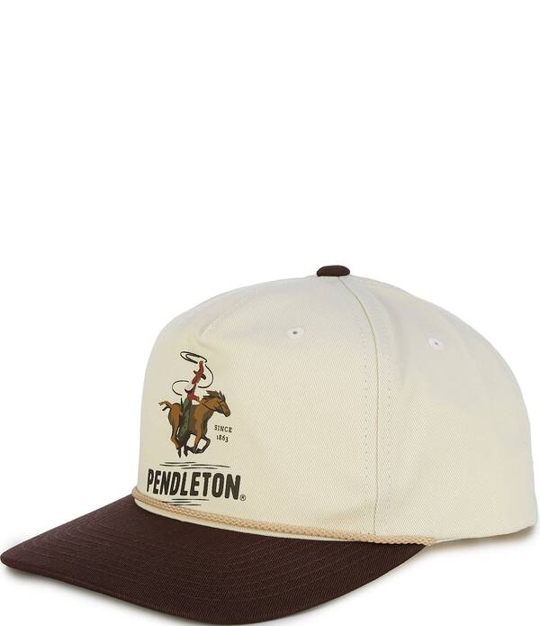 ペンドルトン メンズ アクセサリー 帽子 Pendleton Cowboy Snapback Flat-Brim Hat Cowboy Ivory アイボリー 9,975円