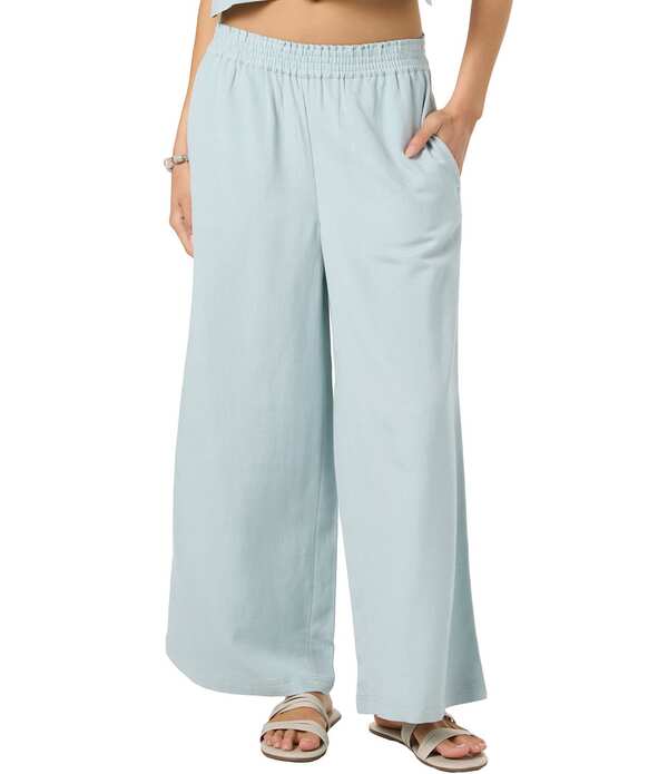 オニール レディース ボトムス カジュアルパンツ リネン ONeill Sanders Linen Blend Pants Cloud Blue ブルー