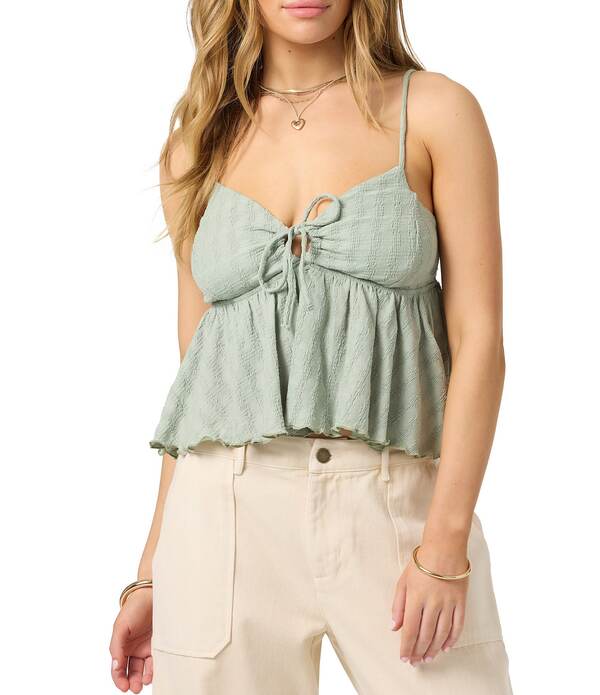 オニール レディース トップス シャツ ノースリーブ O'Neill Delia Sleeveless Textured Tank Top Desert Sage セージ