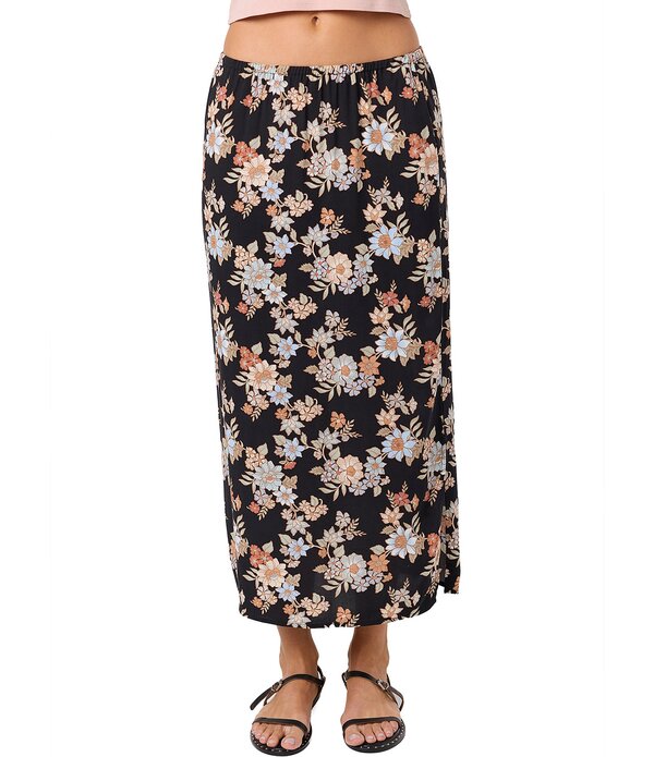 オニール レディース ボトムスカート フラワー柄 プリント ミディ フラワー O'Neill Bellamy Floral Printed Midi Skirt Black ブラック|ReVida 店
