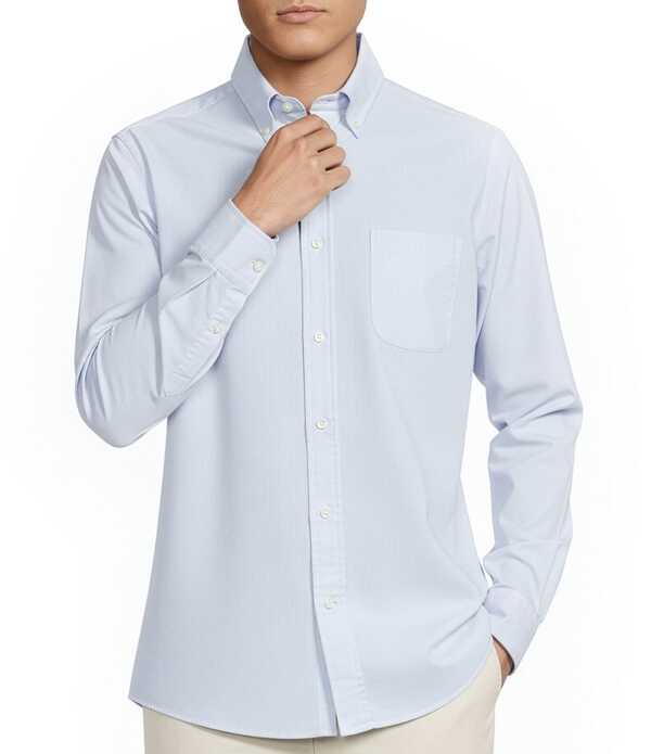 ダニエル クレミュ メンズ トップス シャツ Cremieux Blue Label BRRR Twill Pinstripe Long Sleeve Woven Shirt Windsurf ブルー｜ReVida 店