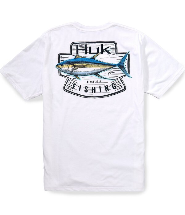 引っ掛かり メンズ トップス プルオーバー HukC Plaque Performance Short Sleeve T-Shirt White 白いこと