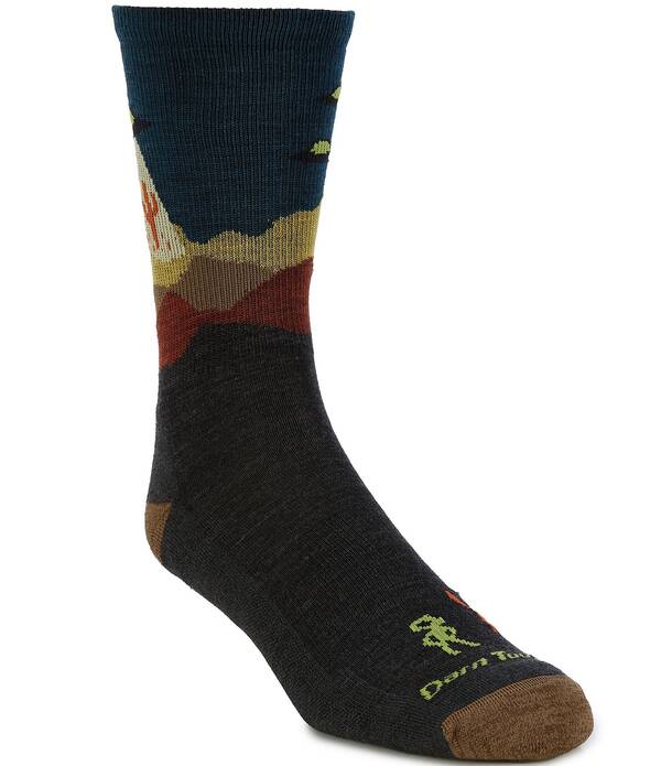 ダーンタフ メンズ アンダーウェア 靴下 ウール Darn Tough Spaced Out Micro Crewool Blend Hiking Socks Charcoal チャコール
